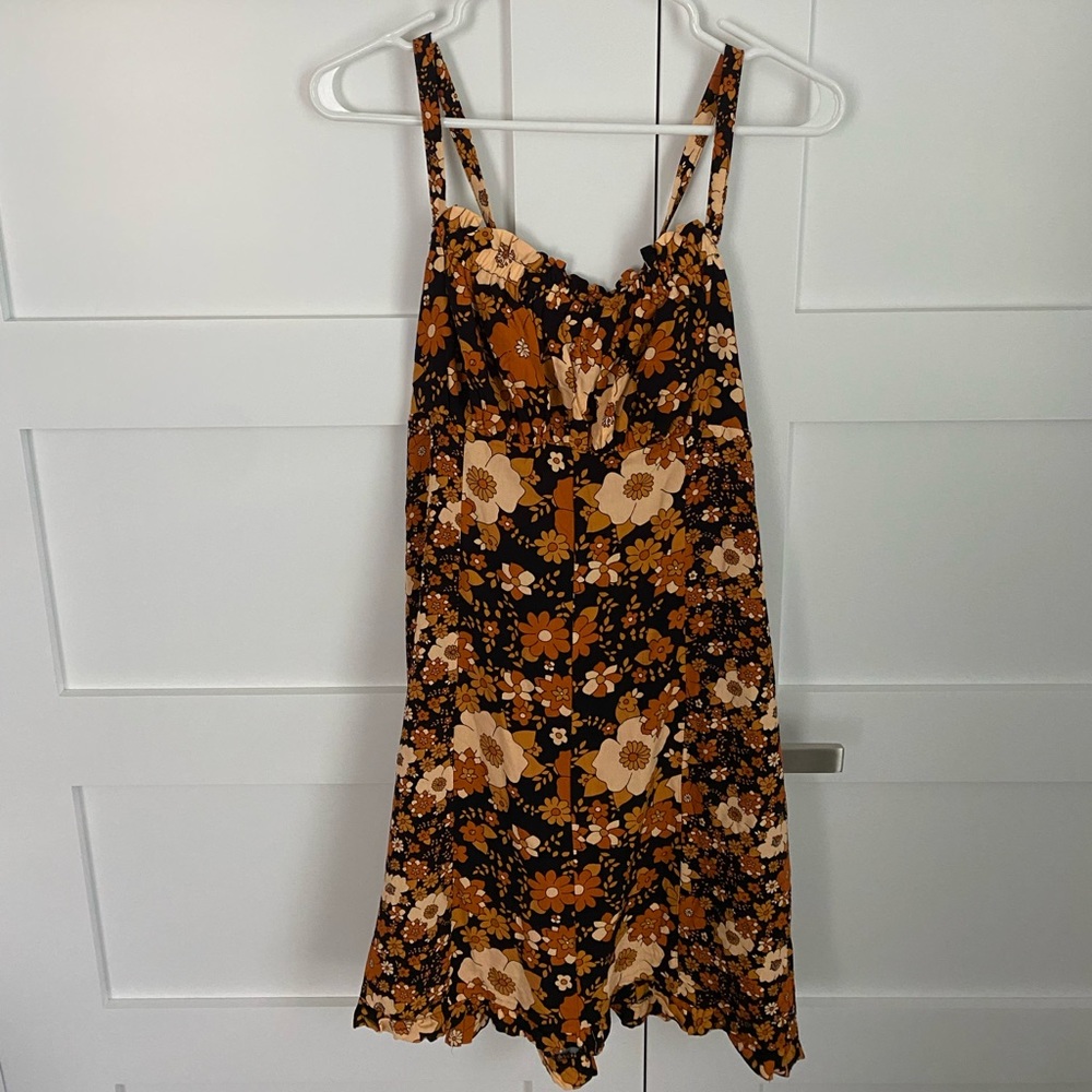 Free people orange floral dress